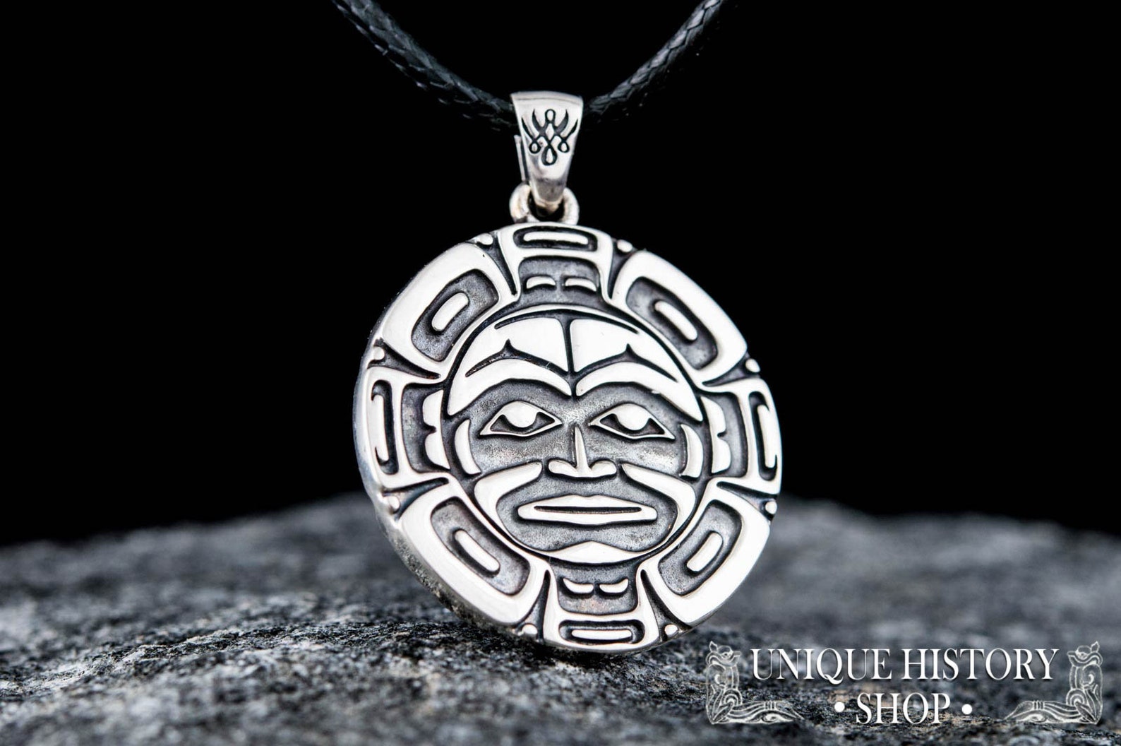 Aztec Ornament Pendant Silver Aztec Jewelry Aztec Culture Etsy