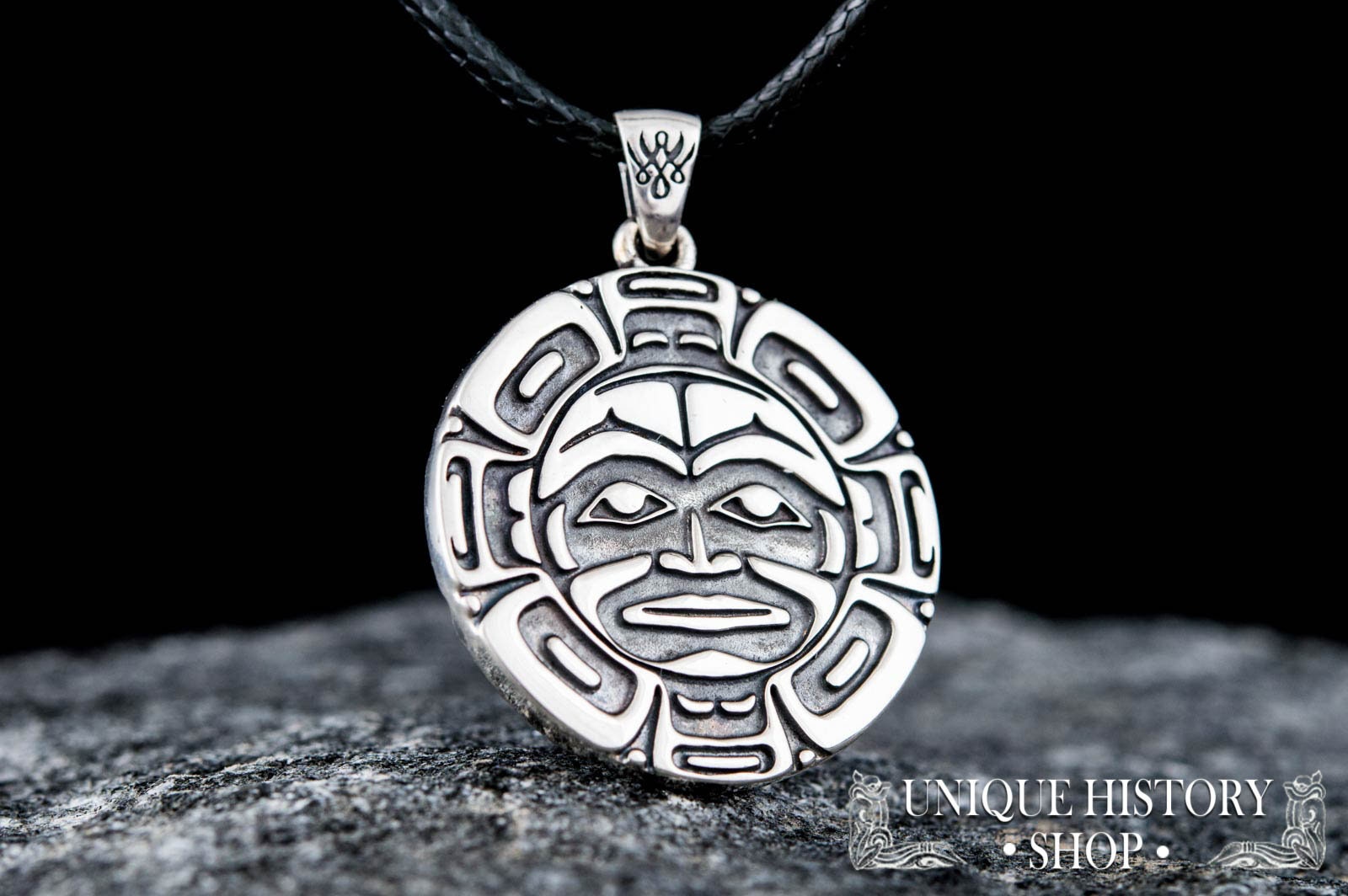 Aztec Ornament Pendant Silver Aztec Jewelry Aztec Culture Etsy