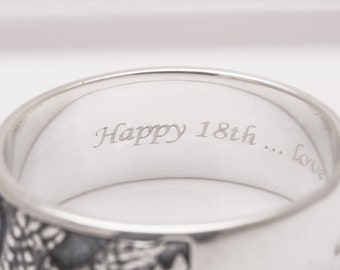 Custom ring Engraving - Please add this listing if you want engraving on the ring
