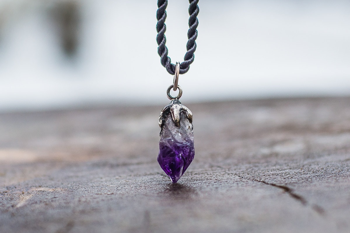 PIETRA SOLARE IN Pietra Preziosa Lolite Fatto A Mano Argento Gioiello Ciondolo 5,7 Cm EUR 9,39 - Foto 9