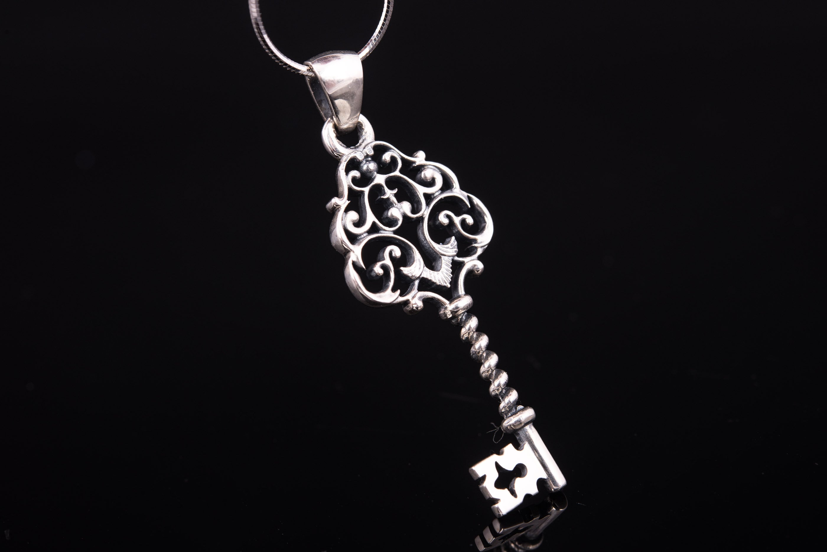 ENET 20 Ciondoli A Forma Di Chiave Scheletro – Stile Retrò Vintage In Argento, 58x18 Mm, In Lega Di Zinco Per Gioielli Fai Da Te - 2