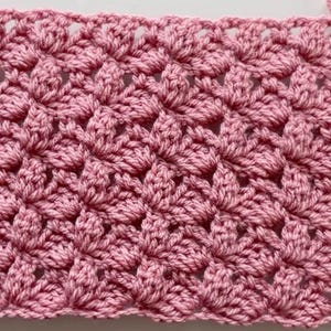 Patrón de punto abanico de crochet en PDF + videotutorial para mantas y otros proyectos (en EE. UU.)