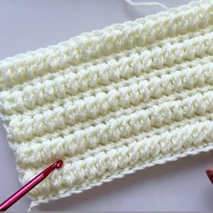Twist Texture Crochet Stitch Pattern: Easy Blanket, Throw, Cushion (PDF Download + Video  US Terms)
