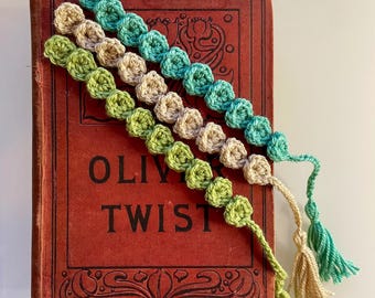 Crochet Pattern PDF Download- Crochet Bookmark 15cm Customizable  + Video Tutorial US TERMS