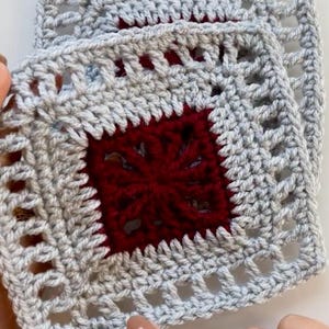 Crochet Pattern PDF Download - Crochet Square / Granny Square The Grace Square + Video Tutorial US TERMS