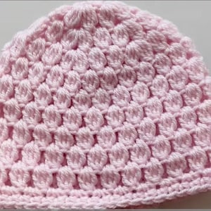 Cluster Stitch Baby Hat Crochet Pattern: Beginner-Friendly (PDF Digital + Video 0-3 Months, US Terms)