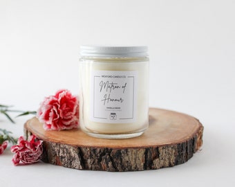 Matron of Honour Candle, Maid Of Honour Gift, Matron of Honour Proposal Candle, Bridesmaid Proposal, Bridesmaid Gifts, Chai Candle