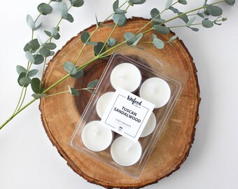 Soy Tealights, Tealight Candles, Soy Candle, 6 Pack of Tealights, Tealight Box, Tealights Packs, Scented Soy Tealights, Soy Wax Candle