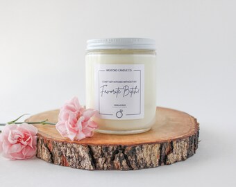 I Can't Get Hitched Without My Favorite Bitch, Funny Bridesmaid Proposal Candle, Bachelorette Party Favor, Bridal Party Gifts