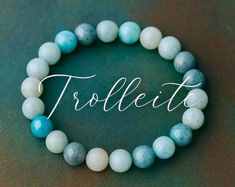Rare Trolleite Bracelet | FAITH | CALMNESS | TALISMAN | Inner Peace | Natural Stone Bracelet | Boho Gemstone Jewellery | Rare Crystal | 8mm