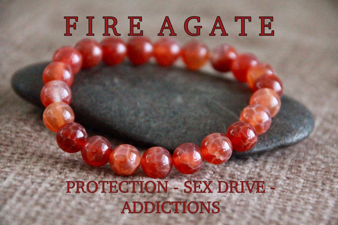 Fire Agate Bracelet | PROTECTION | SEX Drive | ADDICTIONS
