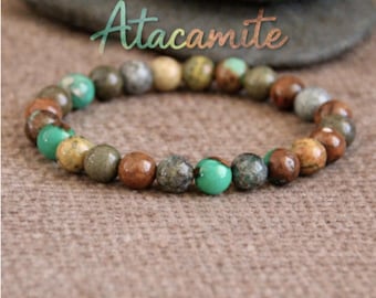 ATACAMITE Bracelet | THIRD EYE Opening | Higher Spheres | Unconditional Love | Stretchy Gemstone Bracelet | Quality Organic Natural Jewelry