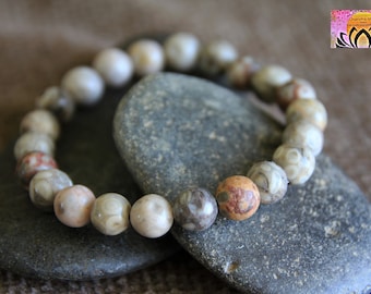 Maifan Stone Bracelet-Maifanite Bracelet-RECOVERY/PURIFICATION/EXHAUSTION-Chinese Healing Stone-Gemstone Bracelet-Healing Therapeutic Stone