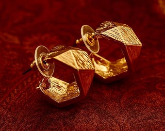 HOOPS + STUDS | Gold