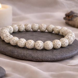Lotus Seeds-armband | Bodhi-armband heilige lotus | Rekbare stapelarmband met kralen | Boho etnische armband | Originele handgemaakte sieraden