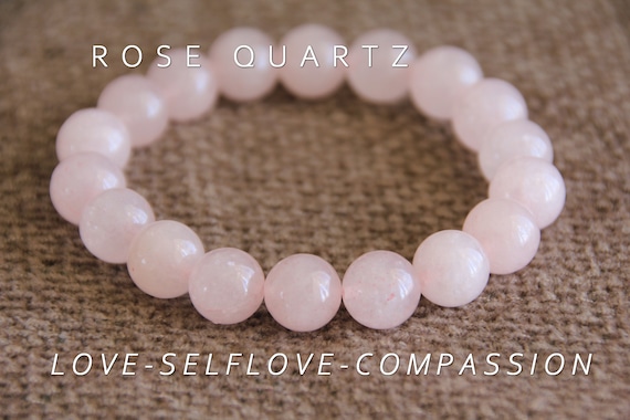 Rose Quartz chip bracelet - Healing Aura Crystals