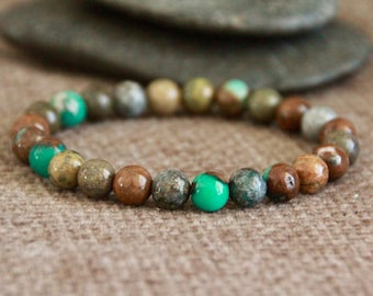 ATACAMITE Bracelet | THIRD EYE Opening | Higher Spheres | Unconditional Love | Stretchy Gemstone Bracelet | Quality Organic Natural Jewelry
