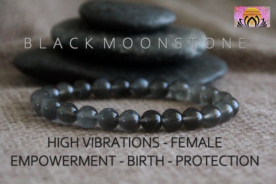 Black moonstone bracelet men, Custom men bracelet with moon stone  beads,Pierre de lune bracelet homme,Full … | Bracelets for men, Mens  bracelet, Mens bracelet black