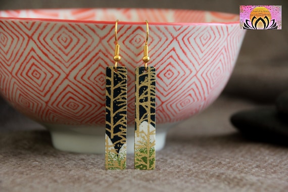 Japanese paper earrings best sale