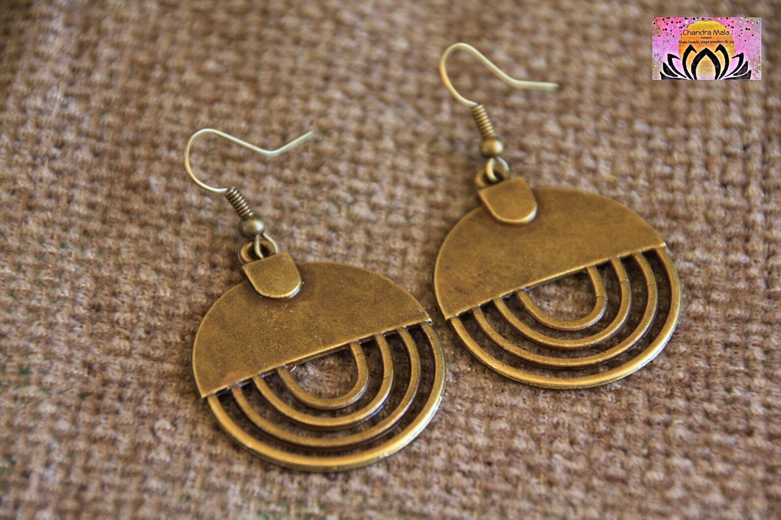 Bronze Earringsantique Bronze Earringshammered Bronze Dangle Etsy