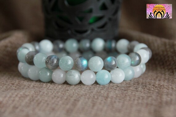 Aquamarine crystal hotsell bracelet