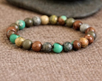 ATACAMITE Bracelet | THIRD EYE Opening | Higher Spheres | Unconditional Love | Stretchy Gemstone Bracelet | Quality Organic Natural Jewelry
