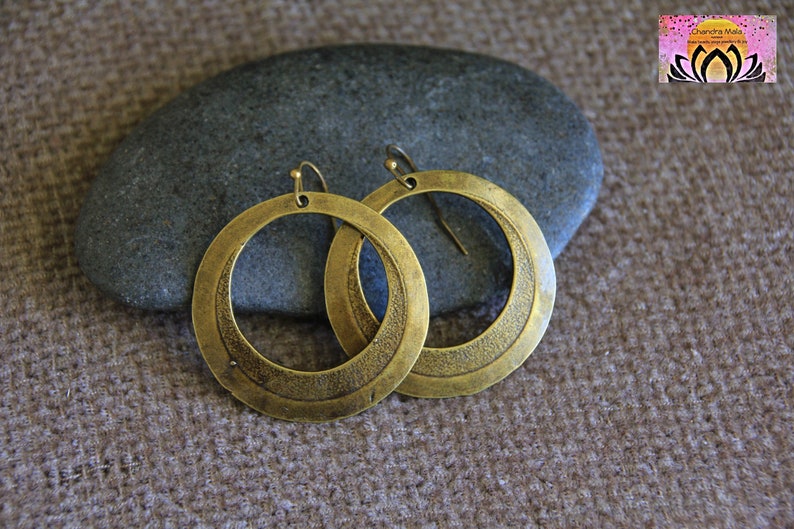 Bronze Earringslarge Hoopsantique Bronze Earringslarge Etsy