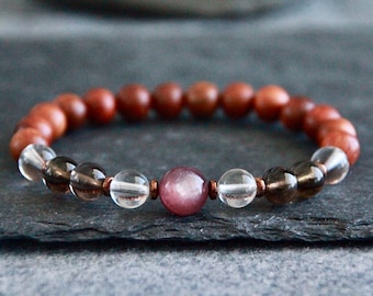 Lepidolite Quartz Bracelet | NEGATIVITY | STRESS | Depression | Cancer Treatment Recovery| Natural Gemstone Bracelet | Crystal Bracelet