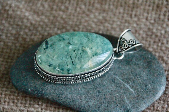 Prehnite pendant sale