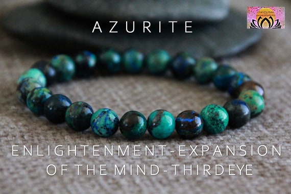 Bracciale con Apatite Naturale da 8 mm – Energia, Ispirazione e Chiarezza Interiore - Cristalli e Benessere