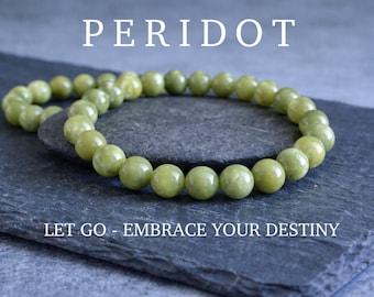 Arizona Peridot Bracelet | LET GO of the PAST/Jealousy/Embrace Destiny | Protective Bracelet | Healing Bracelet | Natural Crystal Jewellery