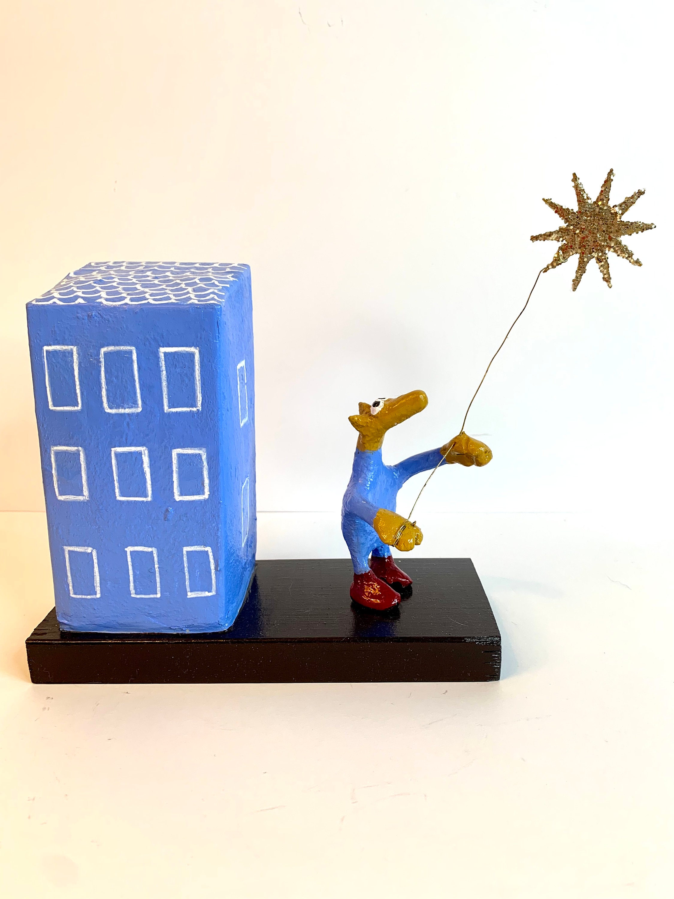 Petit Loup Fait Du Cerf-Volant