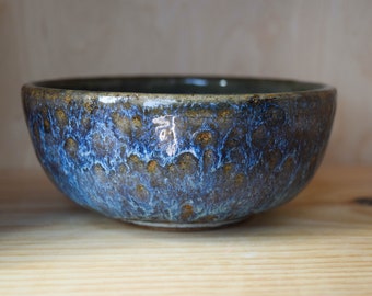 Blue and Grey Ceramic Bowl (Seconds)