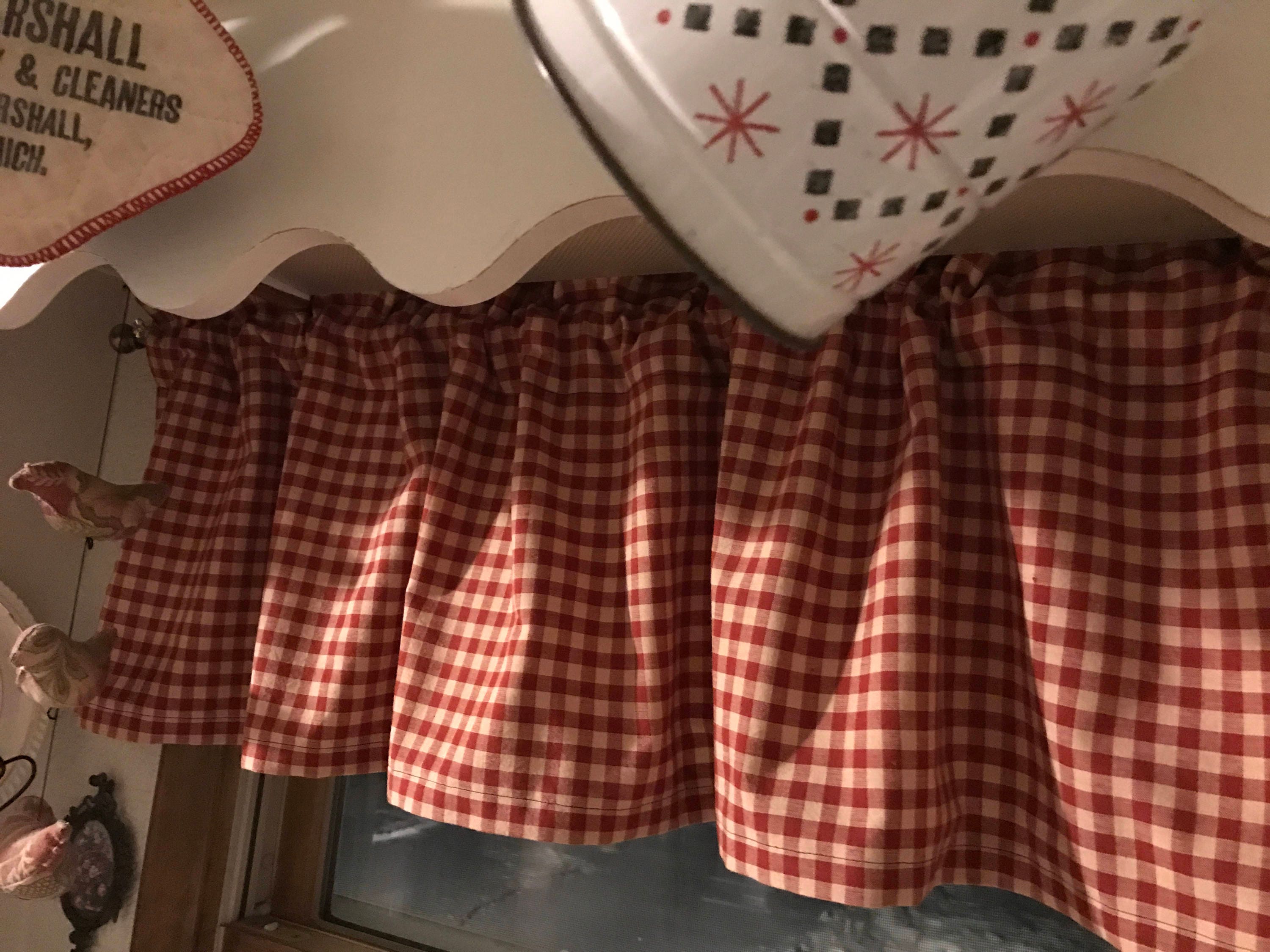 Primitive Curtains Farmhouse Style Cafe Curtains Country Etsy