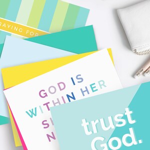 Printable Faith Encouragement Postcard Set | Printable Cards | 5.8x4.1 inches PDF File | 8 Pack of Cards