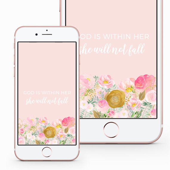 Phone Lock Screen and Home Screen Wallpaper Psalm 46:5 - Etsy