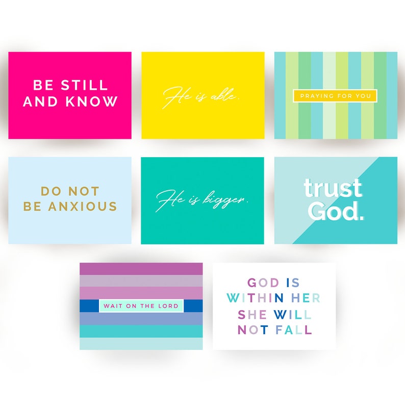 Printable Faith Encouragement Postcard Set | Printable Cards | 5.8x4.1 ...