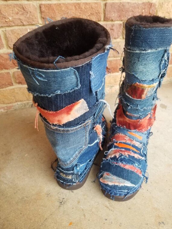 CUSTOM UPCYCLED DESIGNER UGGS