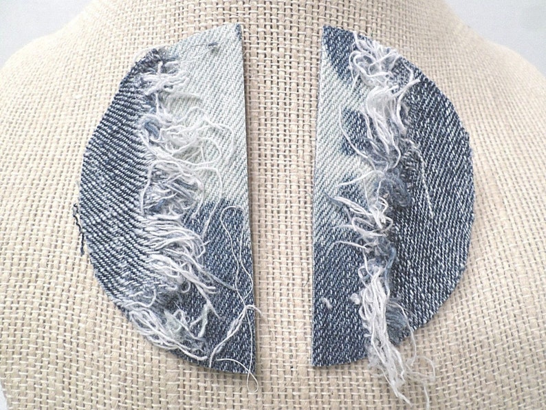 Custom Made Distressed Denim blue jean Tie Dye 3 x Etsy