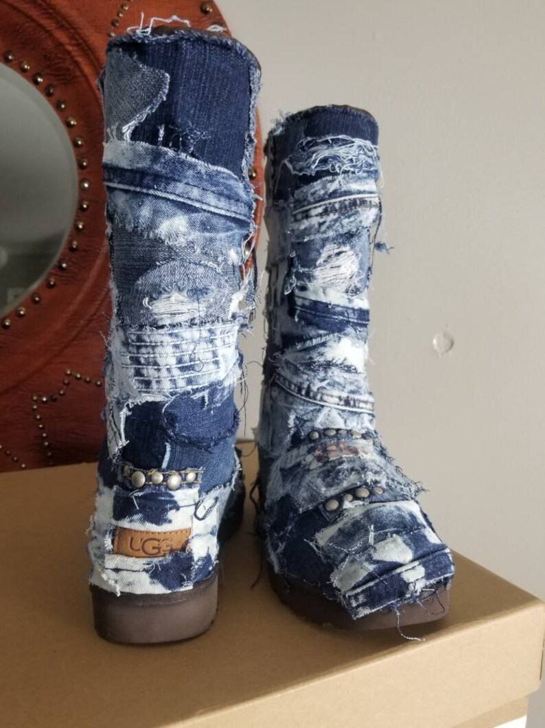 custom denim uggs