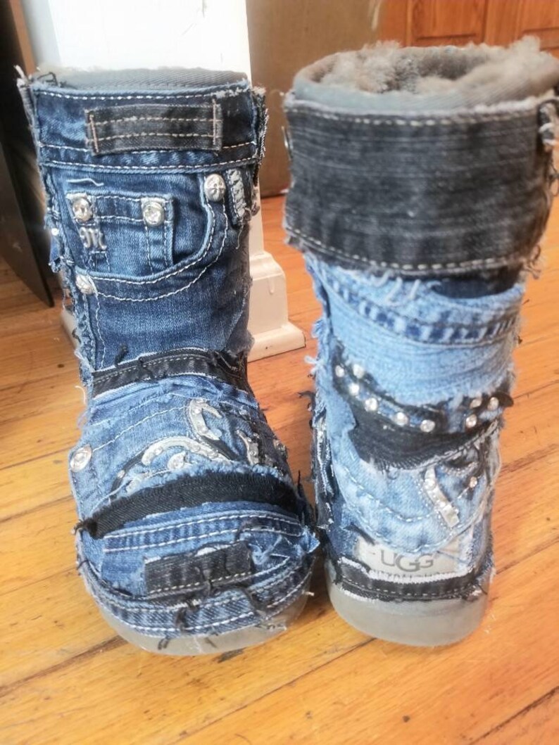 custom denim uggs