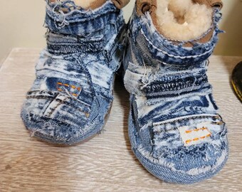 Denim Ugg Boots - Etsy