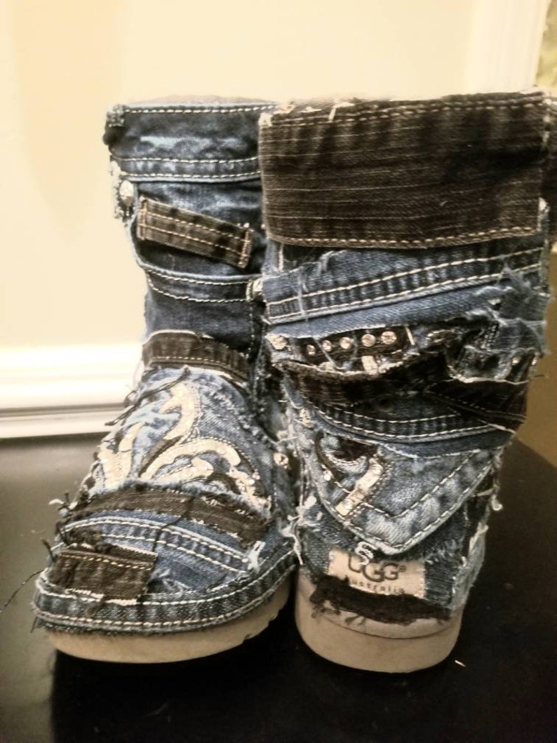 custom denim uggs