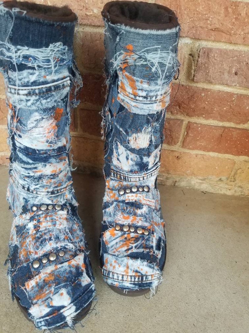 custom denim uggs