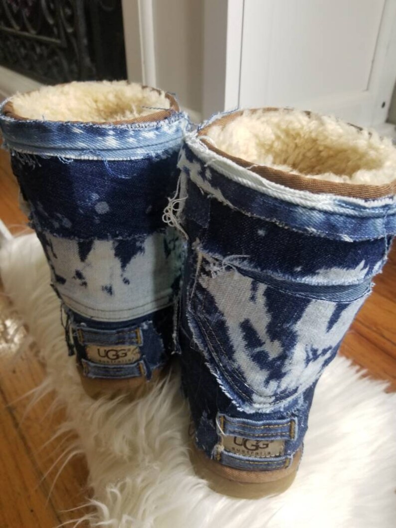 custom denim uggs