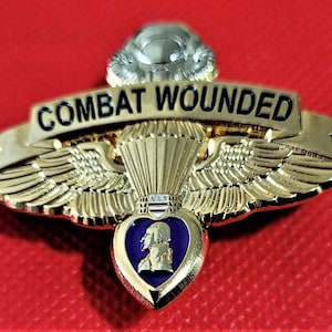 Combat Wounded  Force Recon Pin