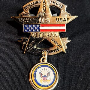 Vietnam Veteran All Veteran US Veteran pin