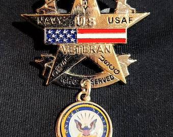 Vietnam Veteran All Veteran US Veteran pin