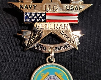 Vietnam Veteran All Veteran USCG US Veteran pin