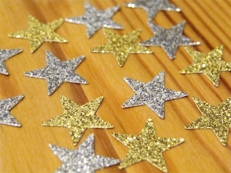 Star Confetti Gold And Silver Star Confetti Twinkle Twinkle Little Star Party Decorations Baby Shower Decorations Birthday Party Decor